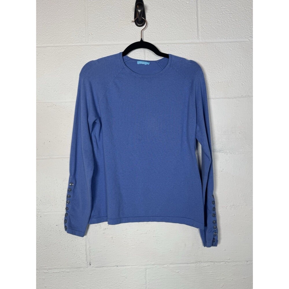 J. McLaughlin Blue Crew Neck Sweater